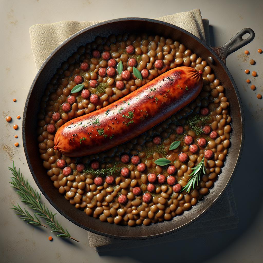 Cotechino con lentejas