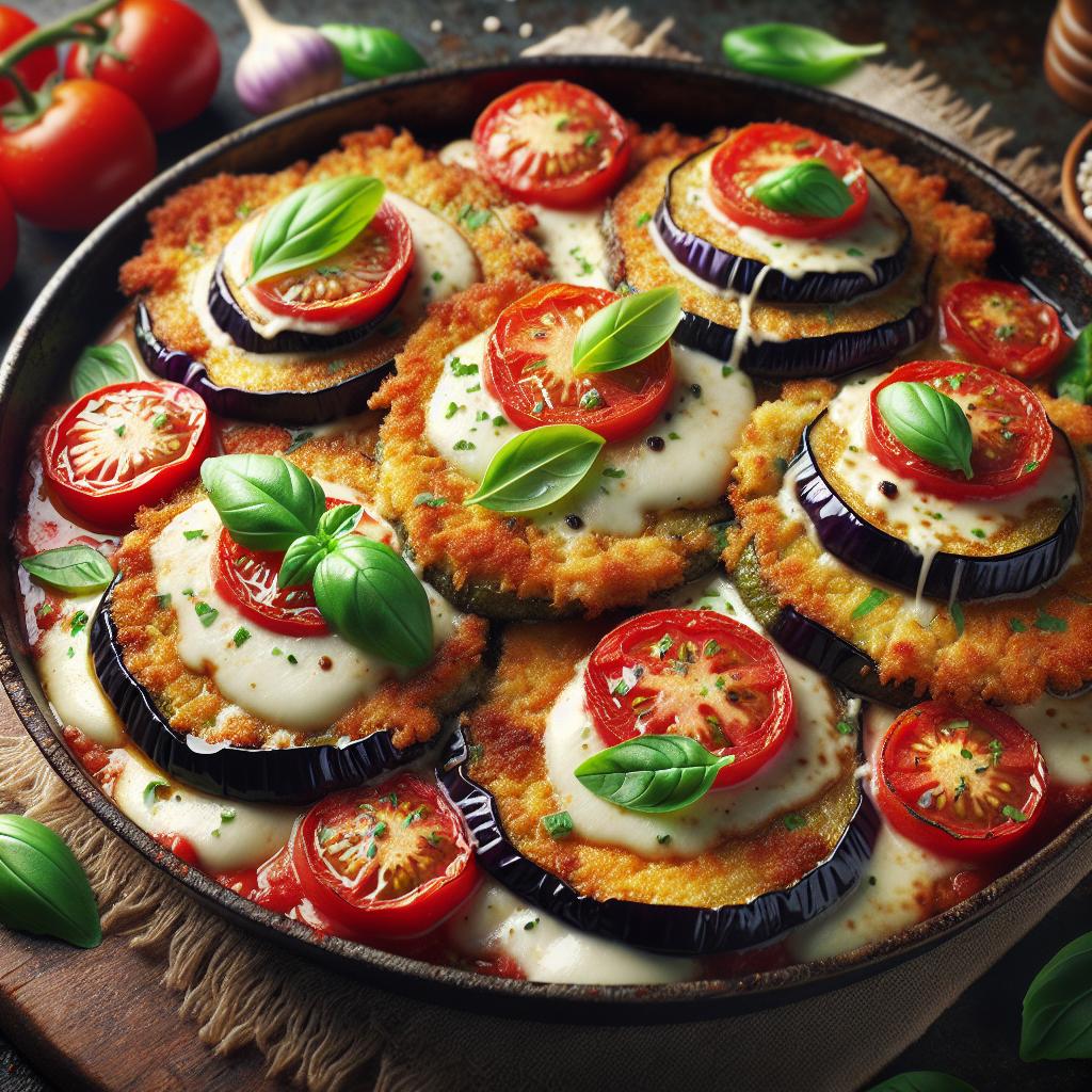 Cotolette de berenjenas a la caprese