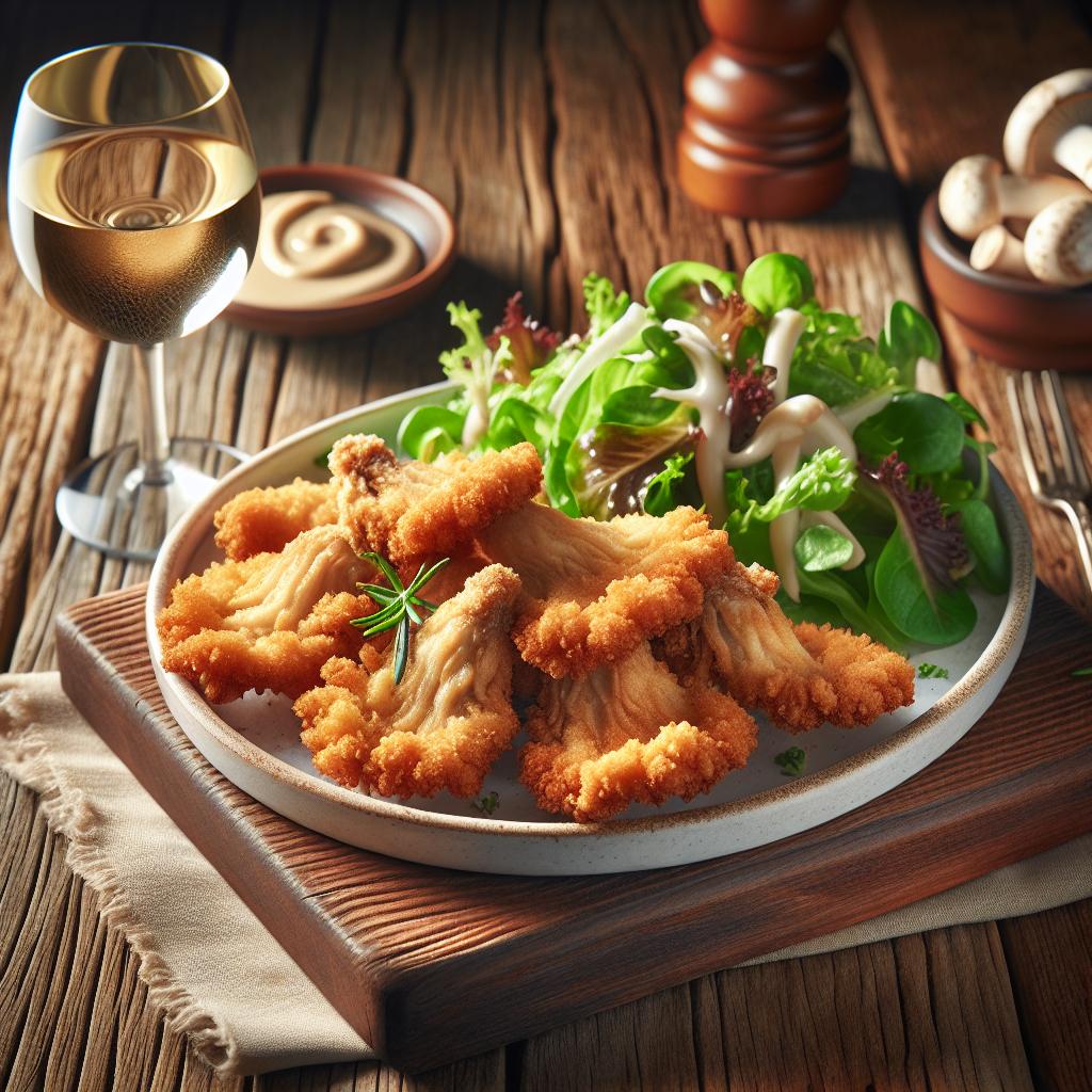 Chuletas de pleurotus