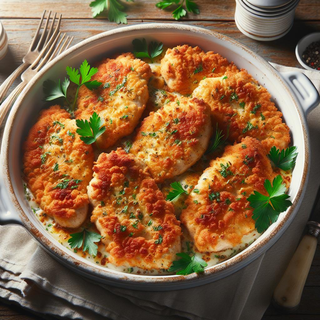 Chuletas de pollo al horno