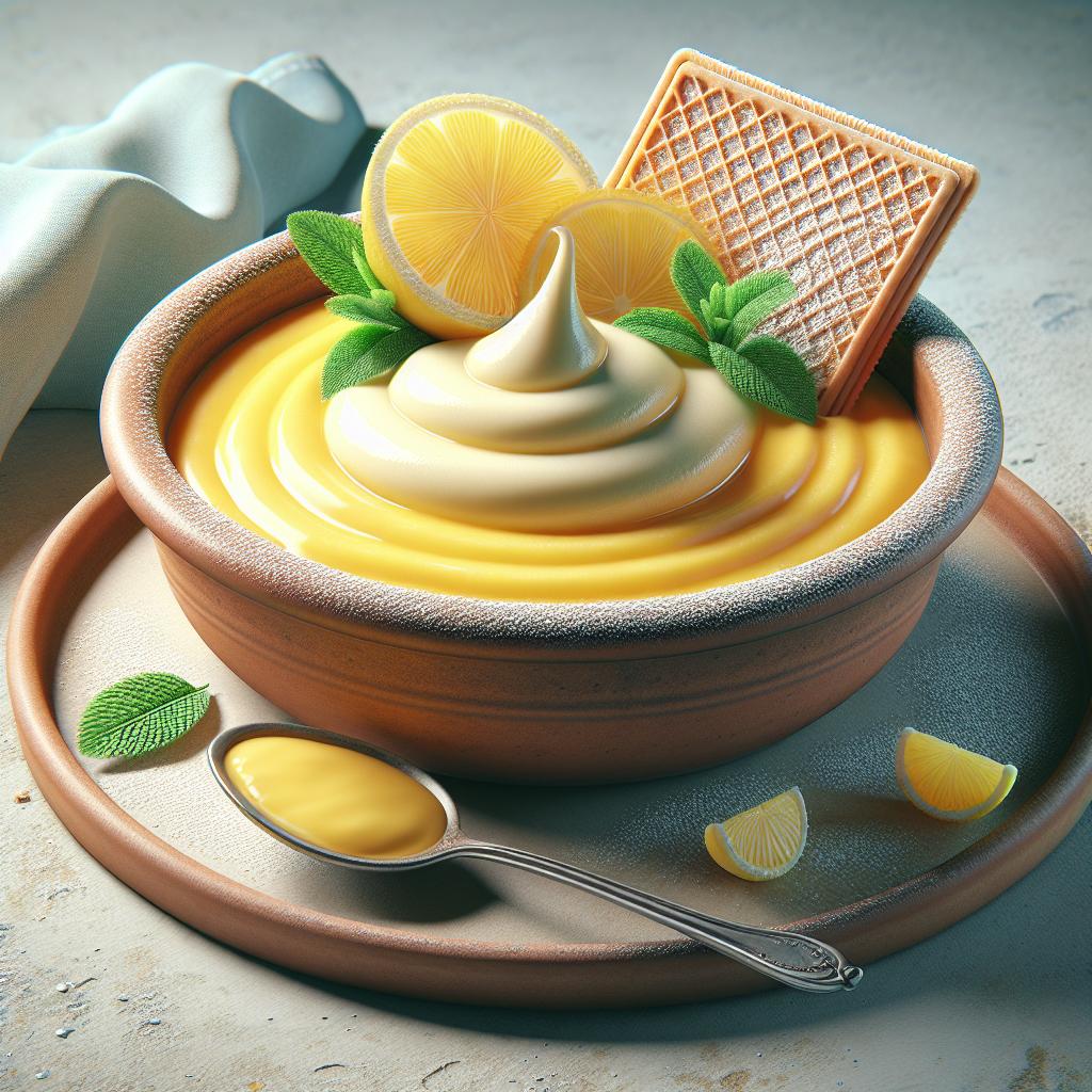 Crema de limón sin huevos