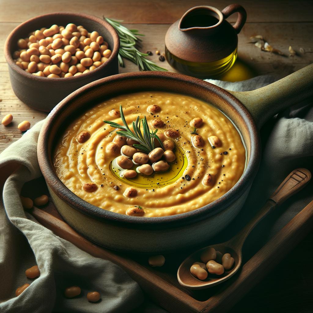 Crema de habas secas