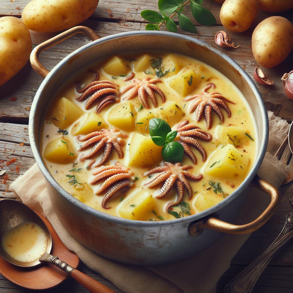 Crema di patate con seppioline