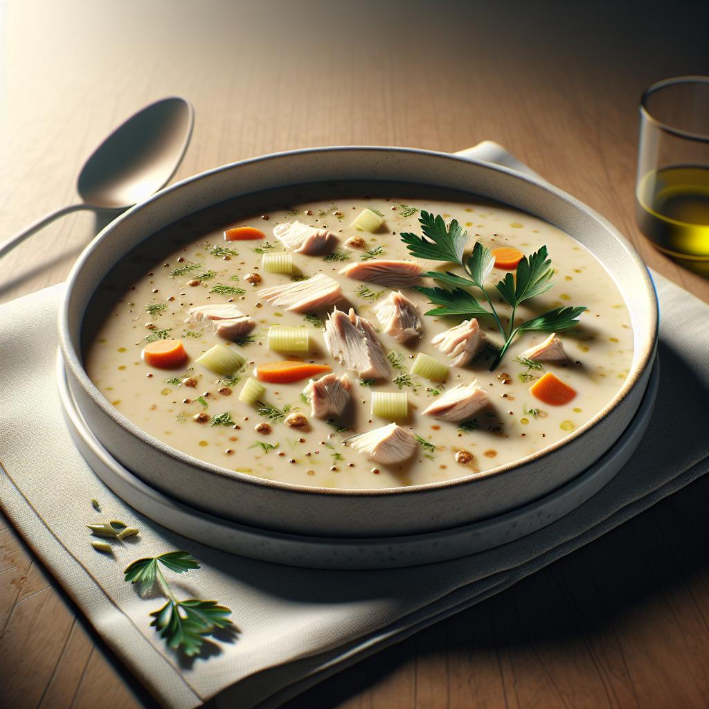 Crema de pollo