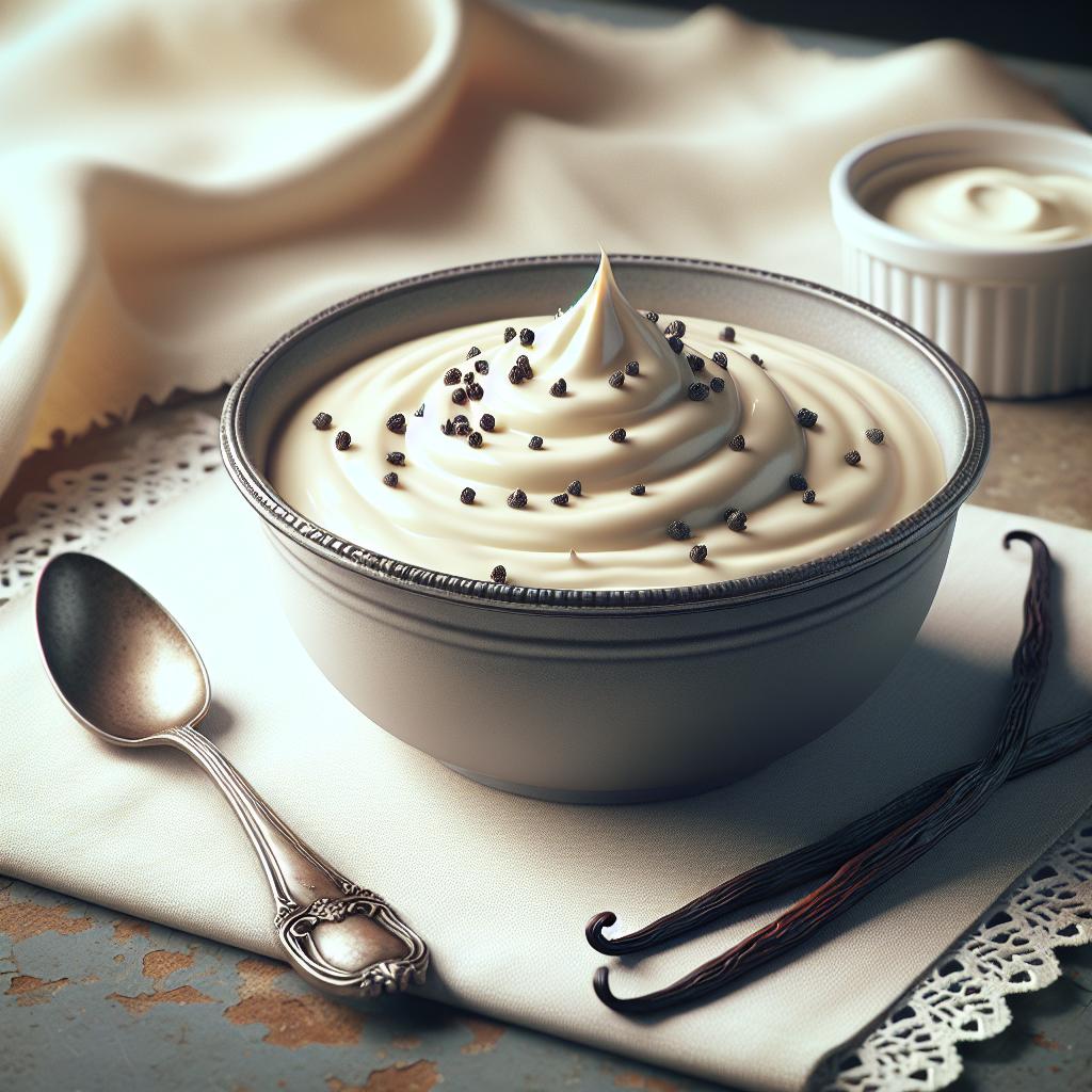 Crema inglesa a la vainilla