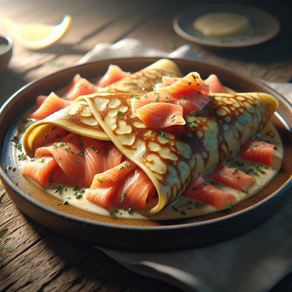 Crepes al salmón