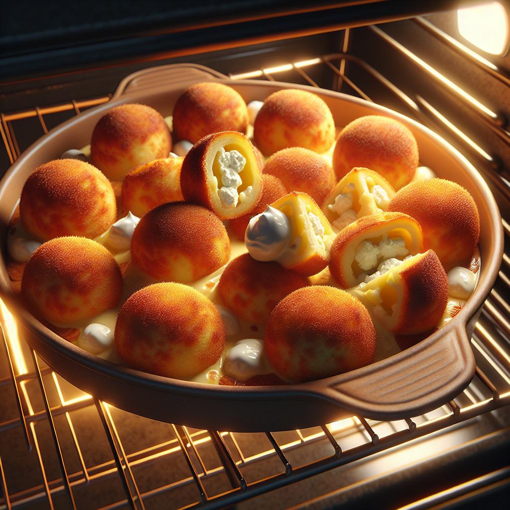 Croquetas de patata y ricotta al horno
