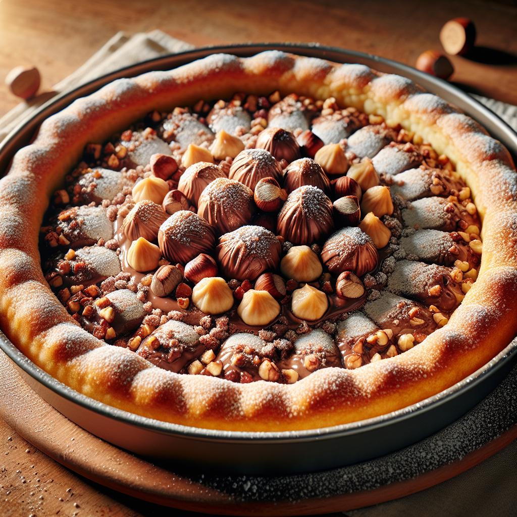 Crostata de chocolate y avellanas