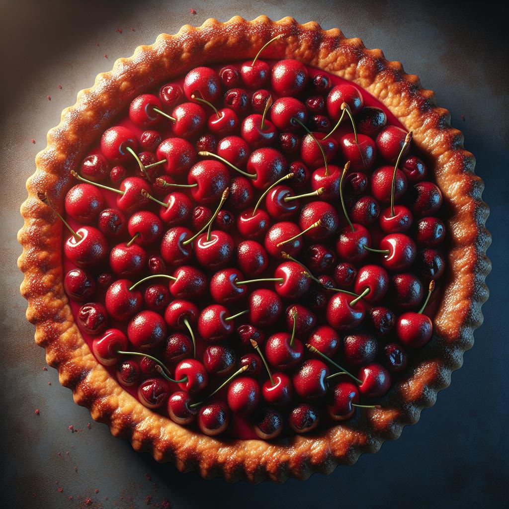 Crostata de espelta y cerezas