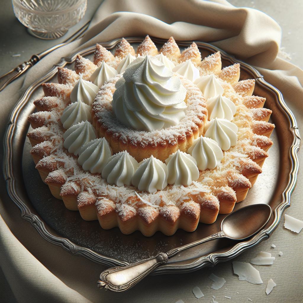 Tarta Biancaneve coco y nata