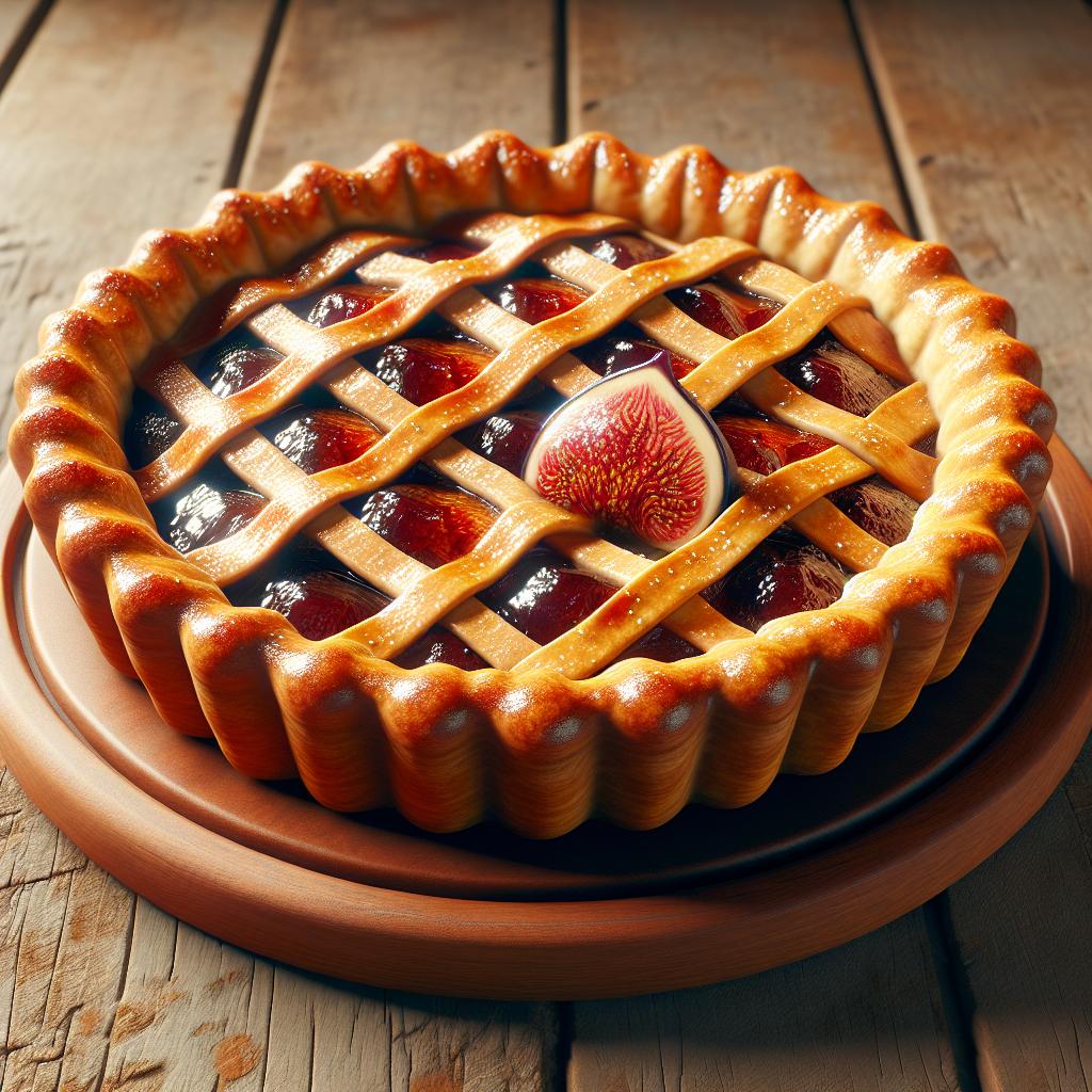 Tarta con confitura de higos