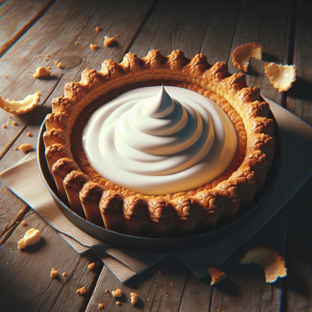 Tarta con crema de yogur