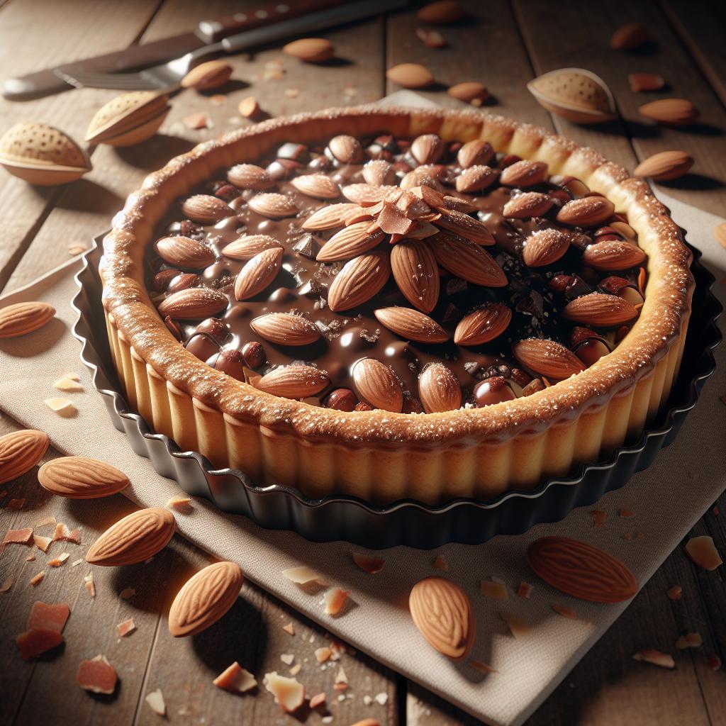 Crostata mandorle e cioccolato