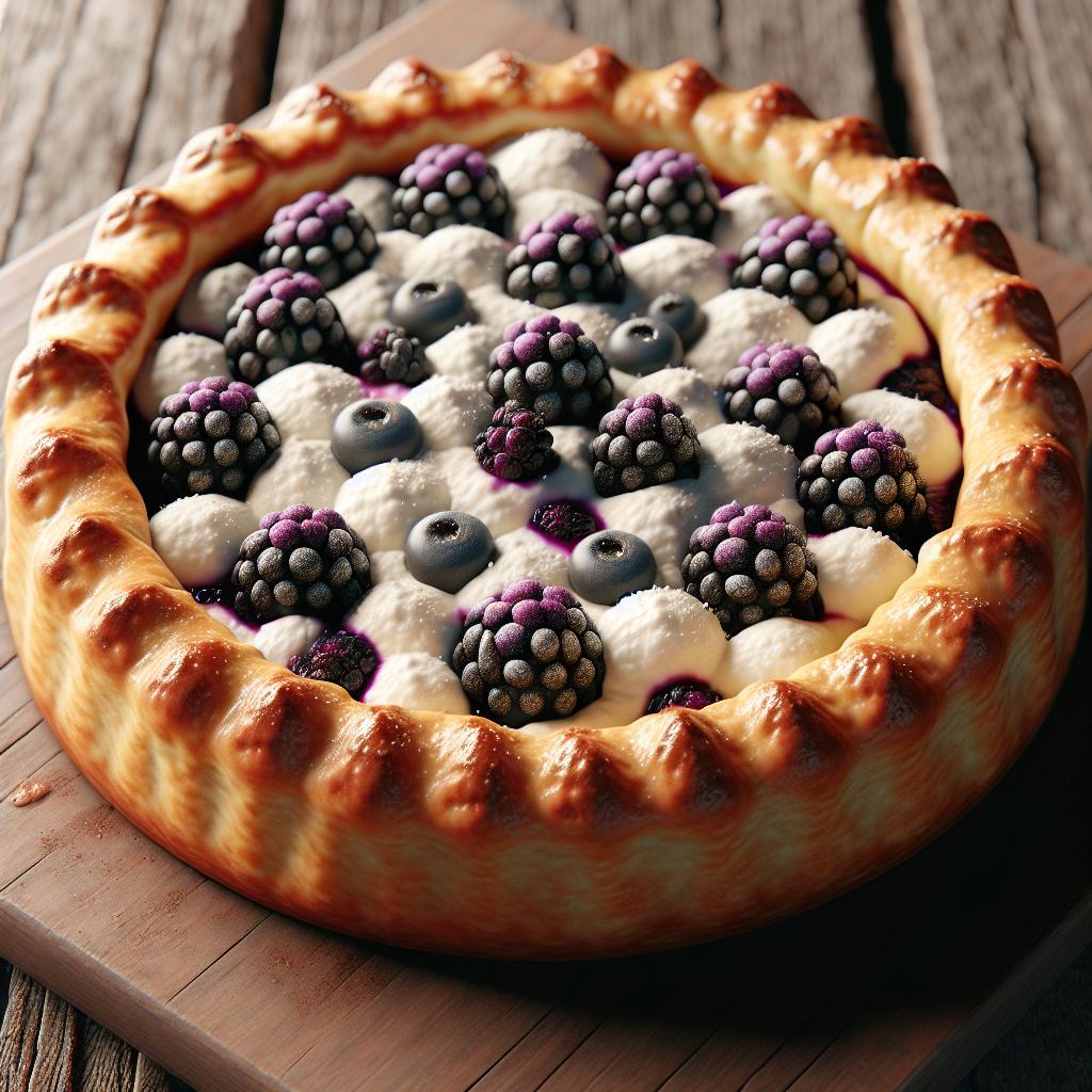 Crostata de ricotta y moras