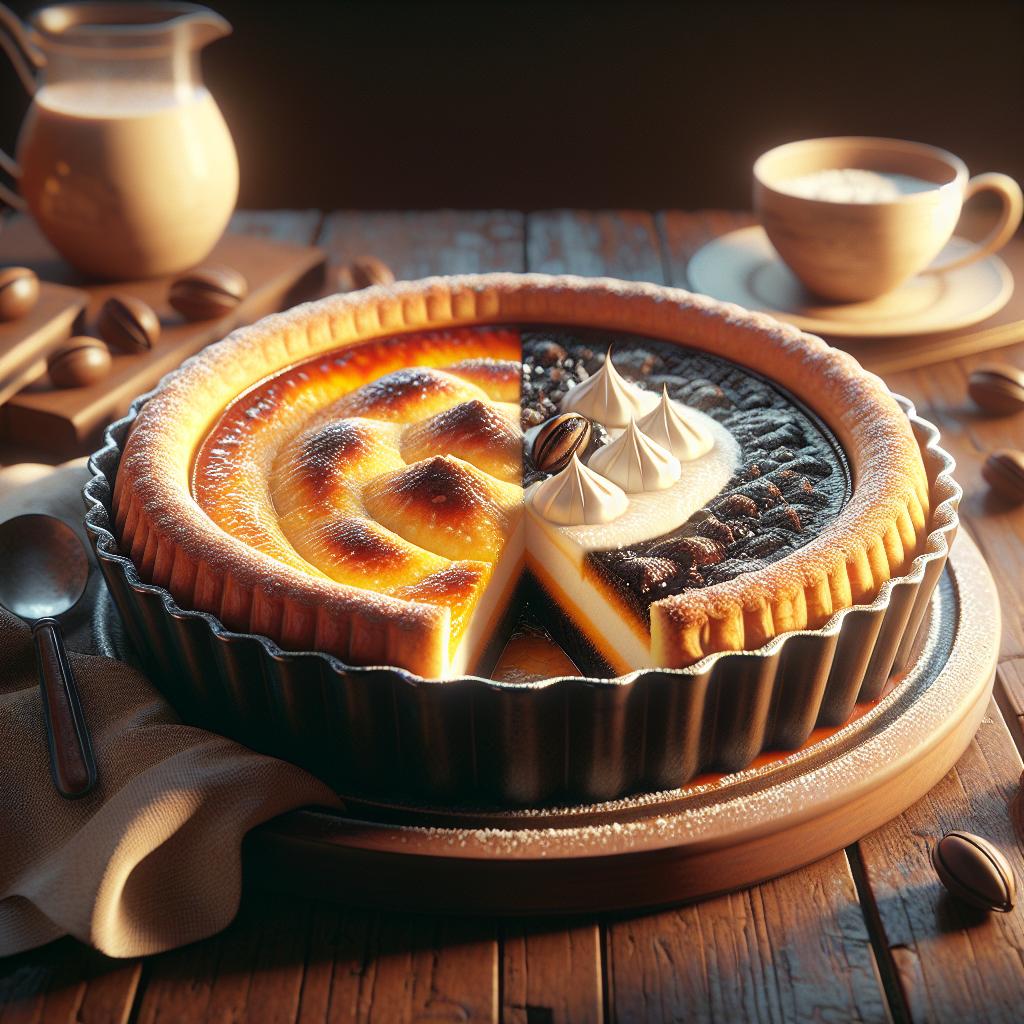 Tarta tronchetto con doble crema