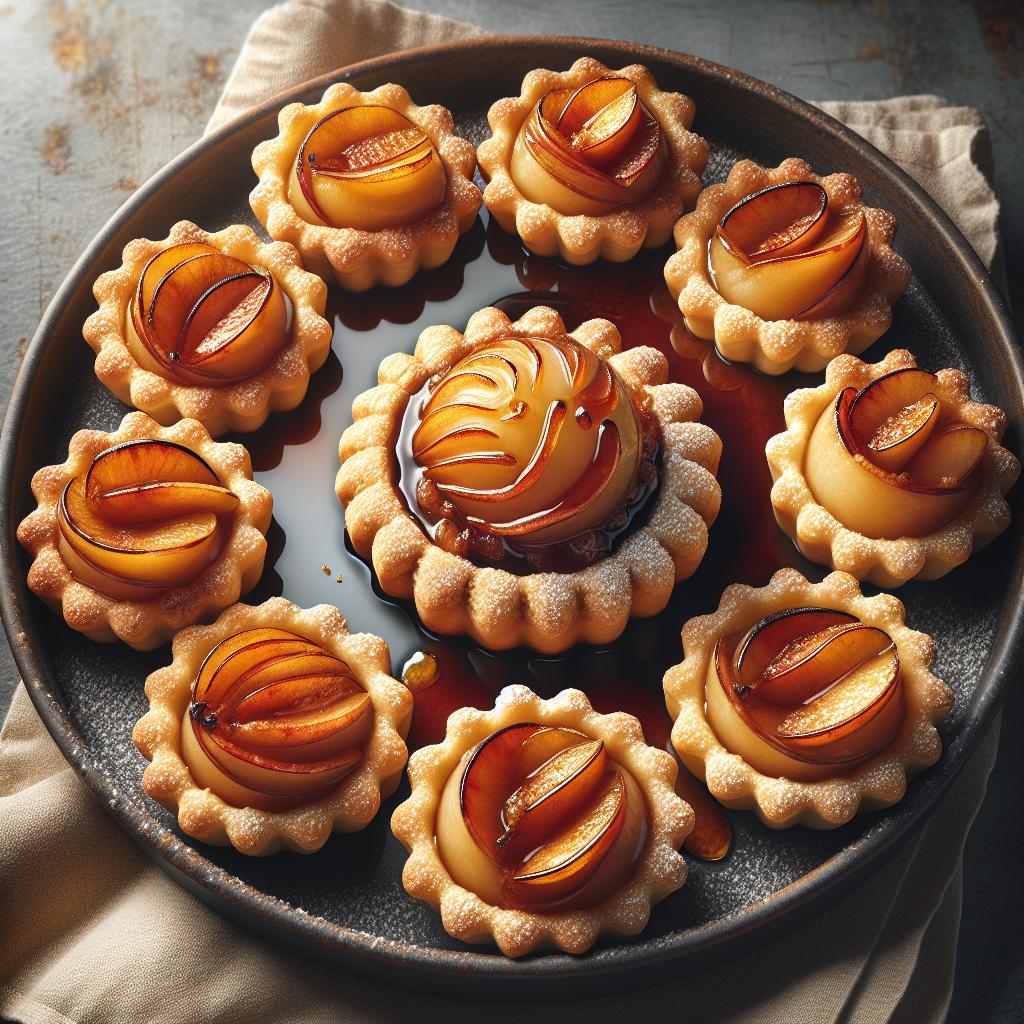 Tartaletas con compota de manzanas