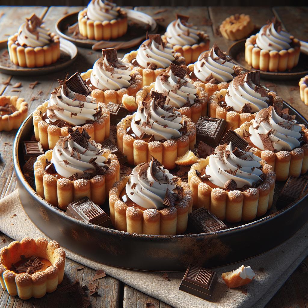 Tartaletas de ricotta y chocolate