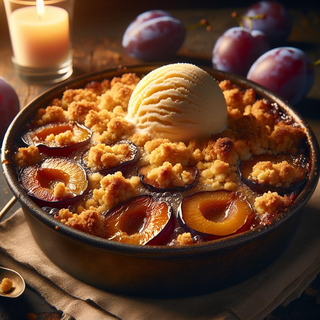 Crumble de ciruelas
