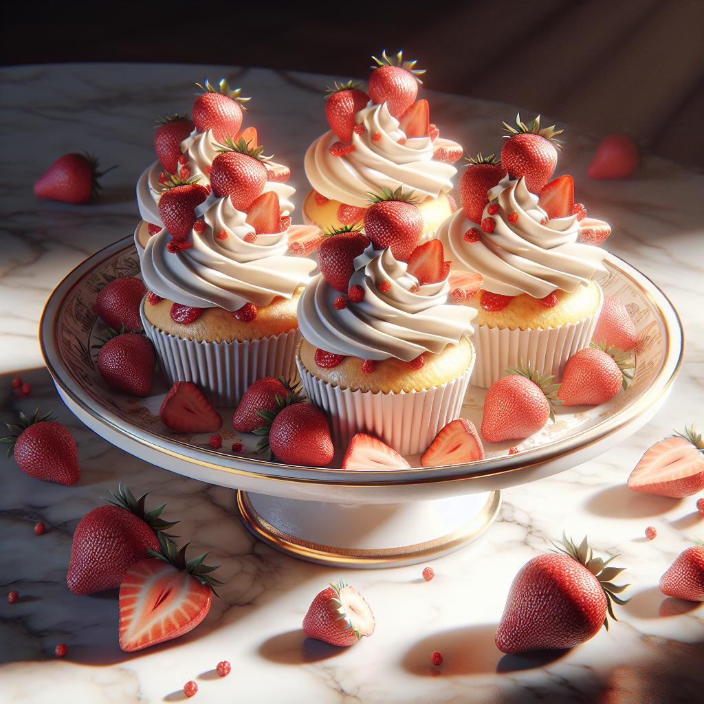 Cupcakes de fresa