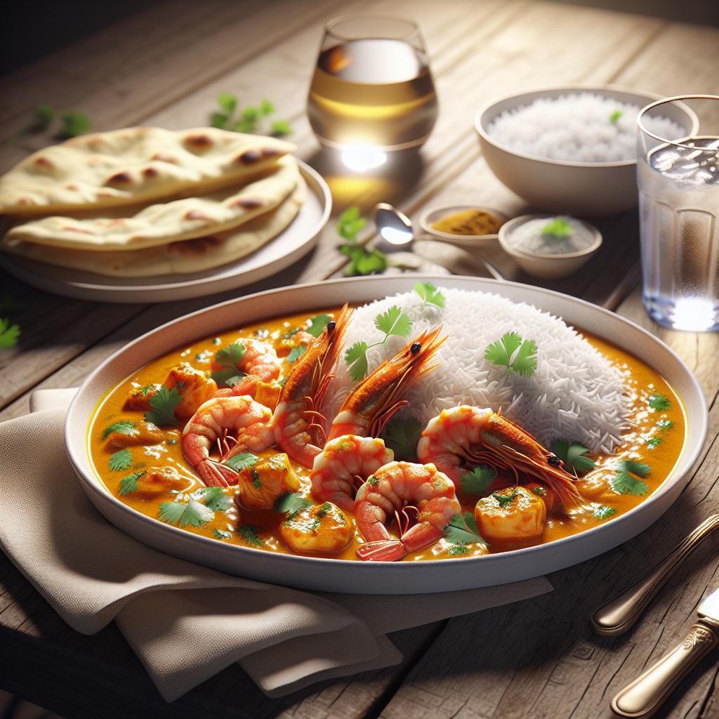 Curry de gambas