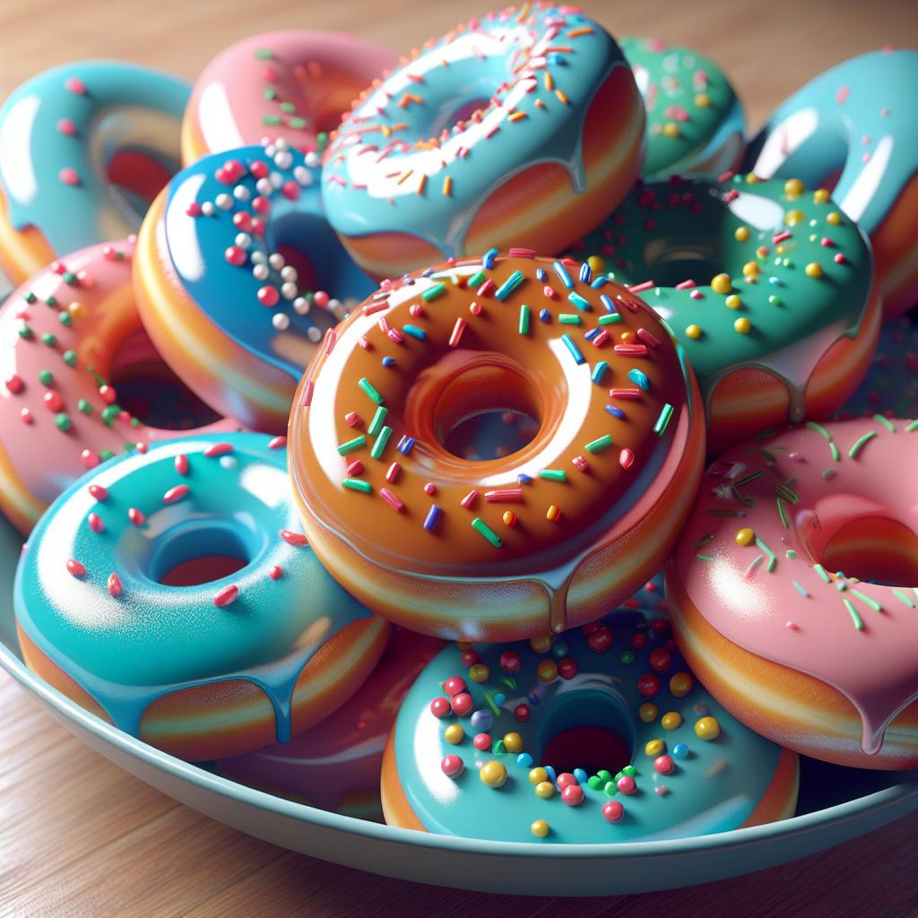 Donuts americanos glaseados