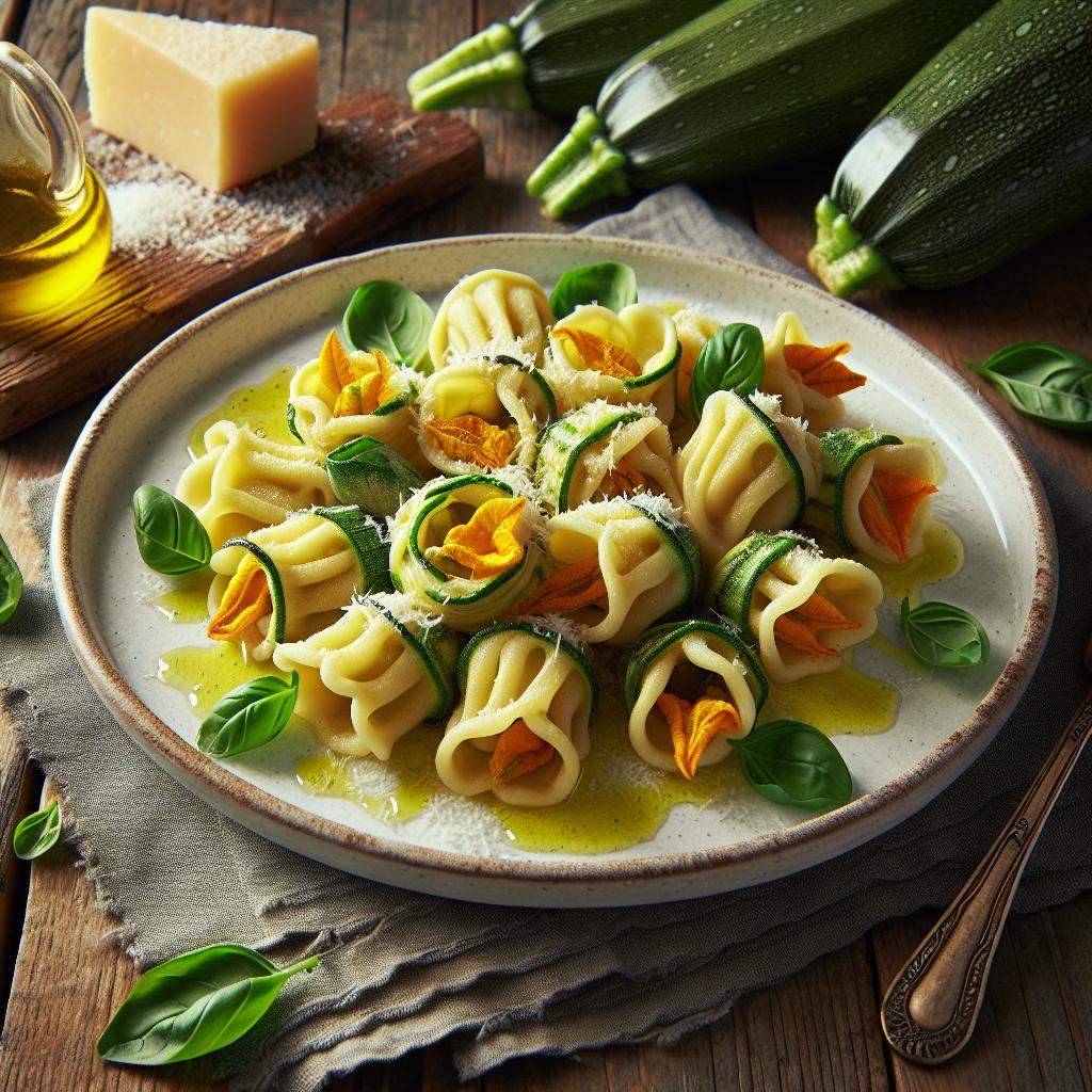 Fagottini de flores de calabaza