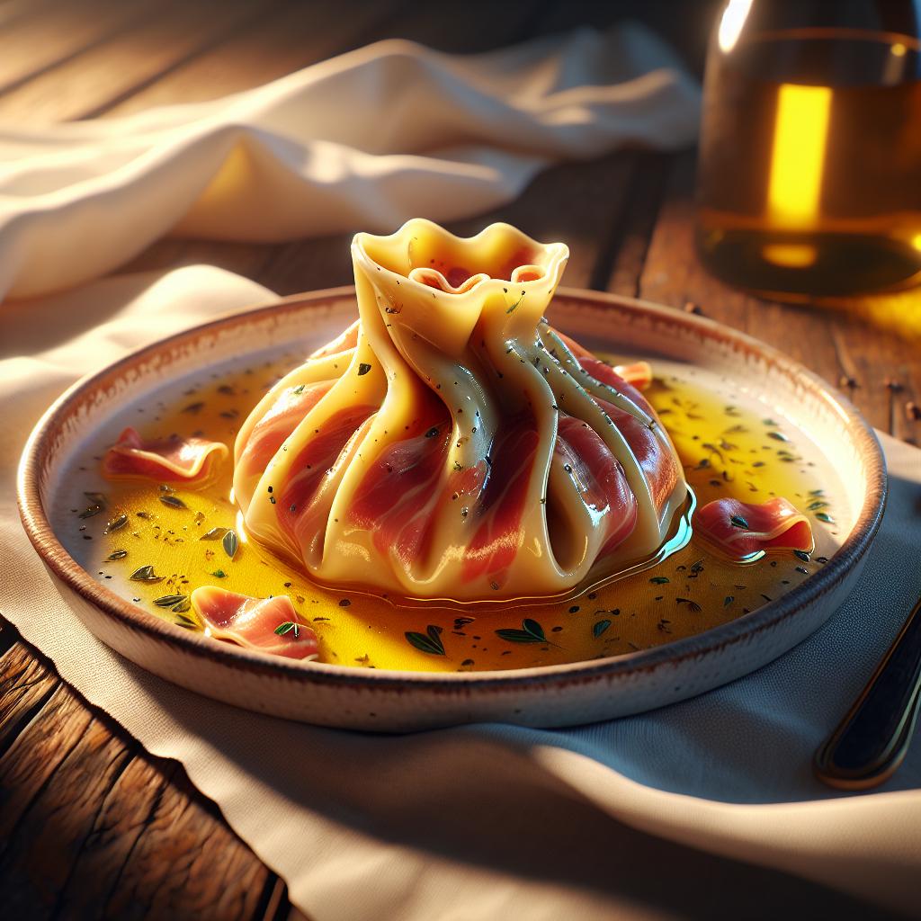 Fagottini de jamón crudo