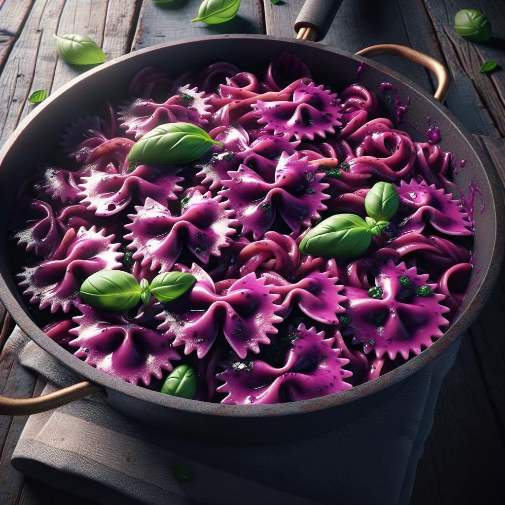 Farfalle en violeta