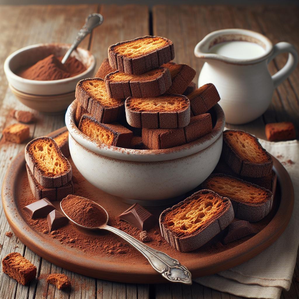 Biscotes al cacao