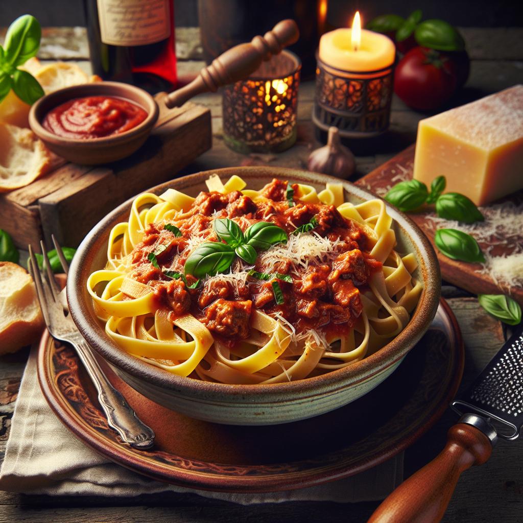 Fettuccine a la modenesa