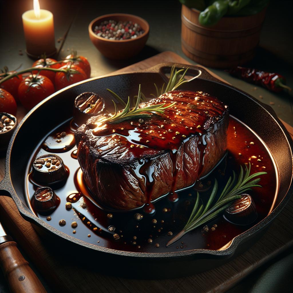 Filete con salsa al amaro