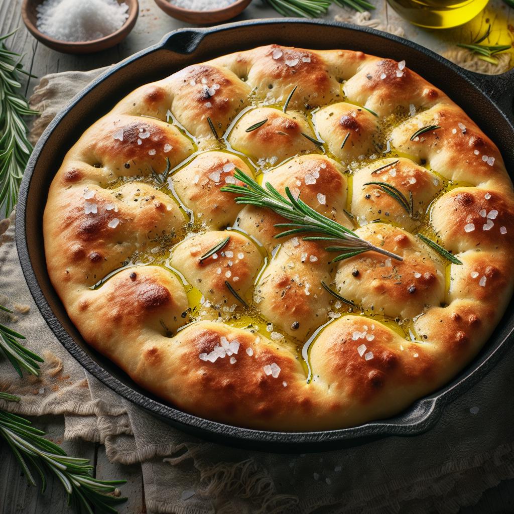 Focaccia (fügassa) a la genovesa