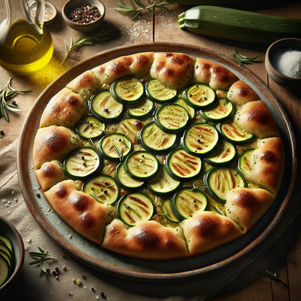 Focaccia con calabacines