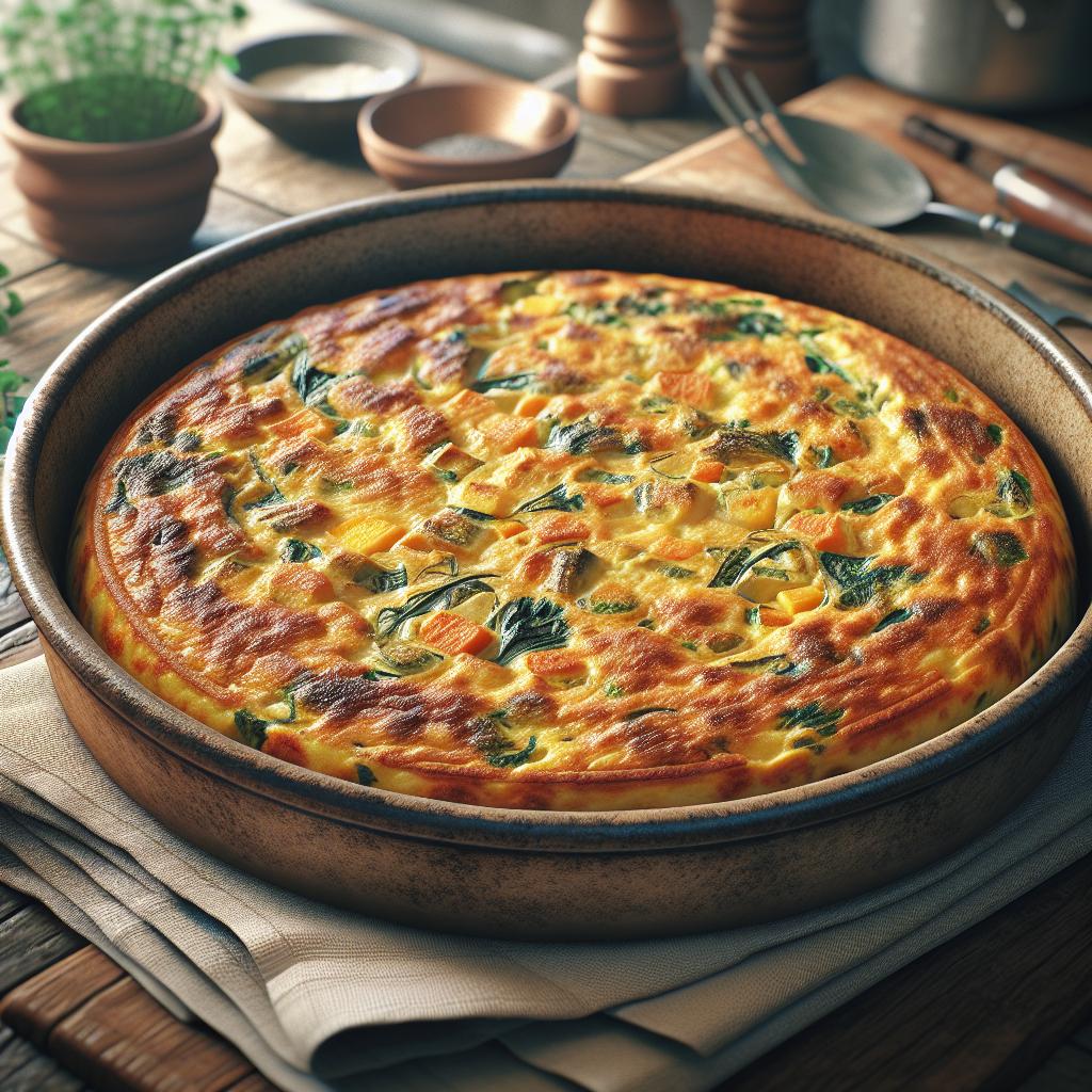 Tortilla con harina de garbanzos