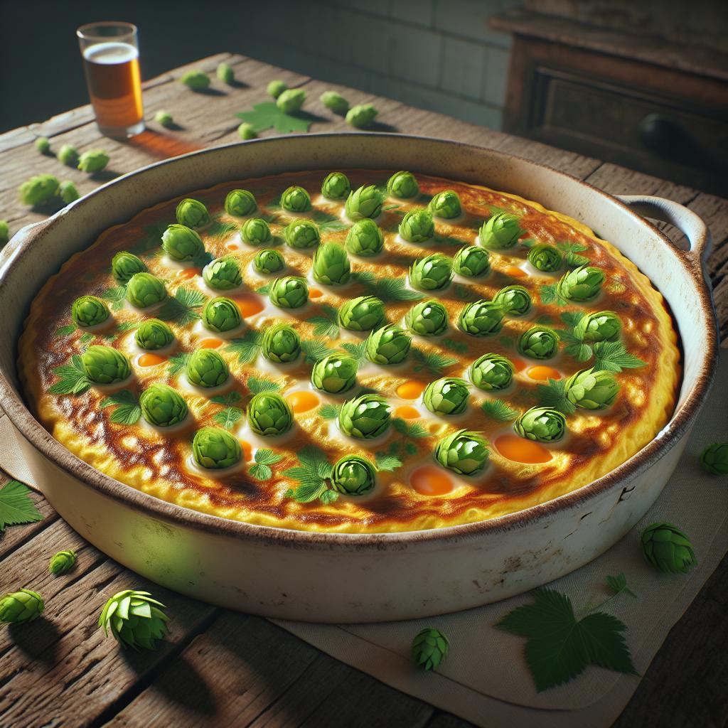 Tortilla de brotes de lúpulo
