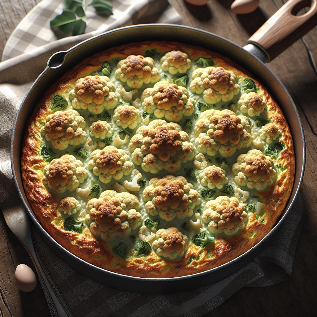 Tortilla de coliflor