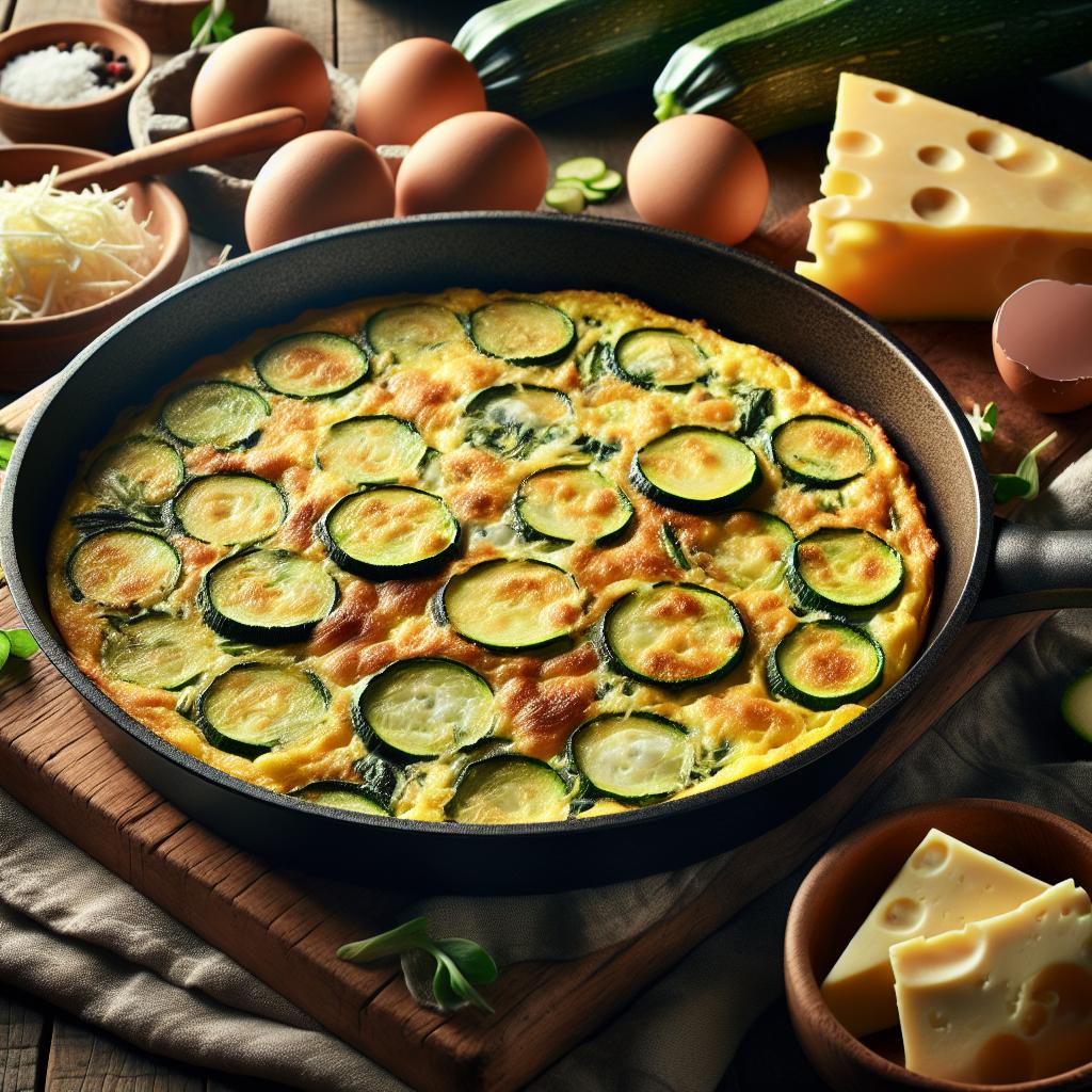 Tortilla de calabacines con provola