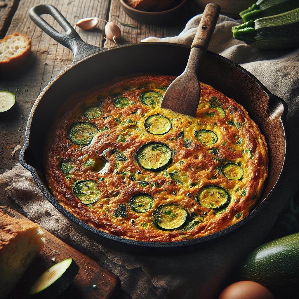Tortilla de calabacín sin huevos