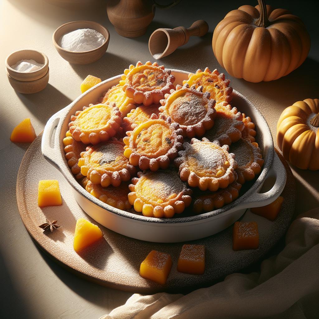 Buñuelos dulces de calabaza
