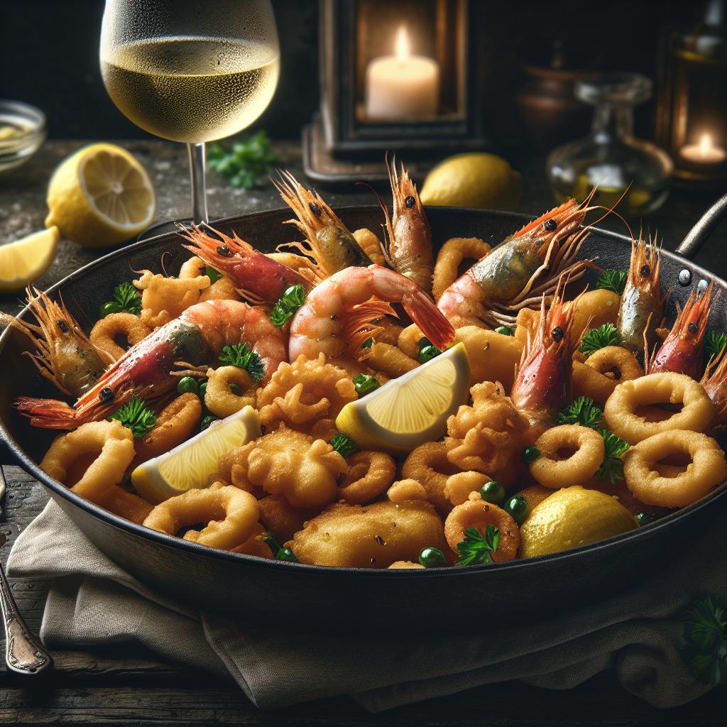 Frito mixto de pescado fresco