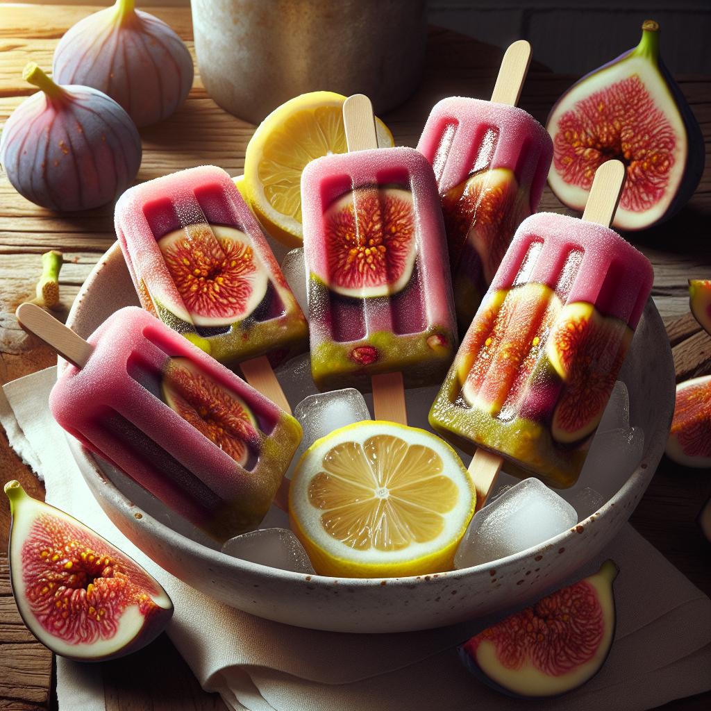 Paletas de higos y limón