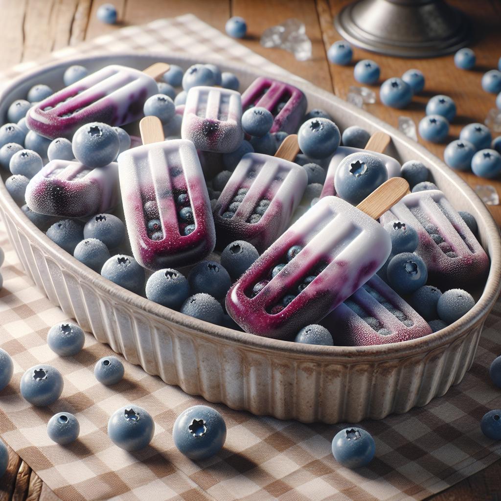 Paletas de arándanos