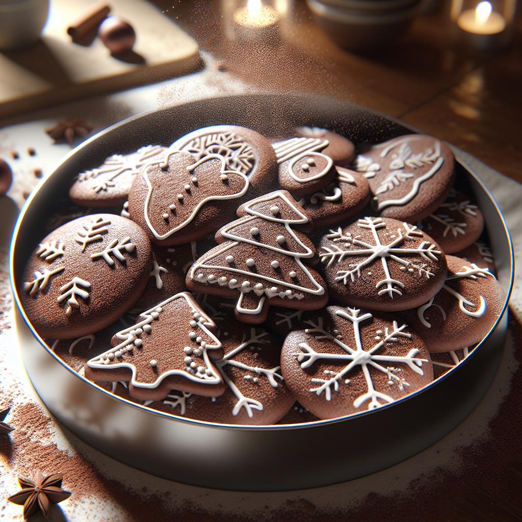 Galletas de jengibre al cacao