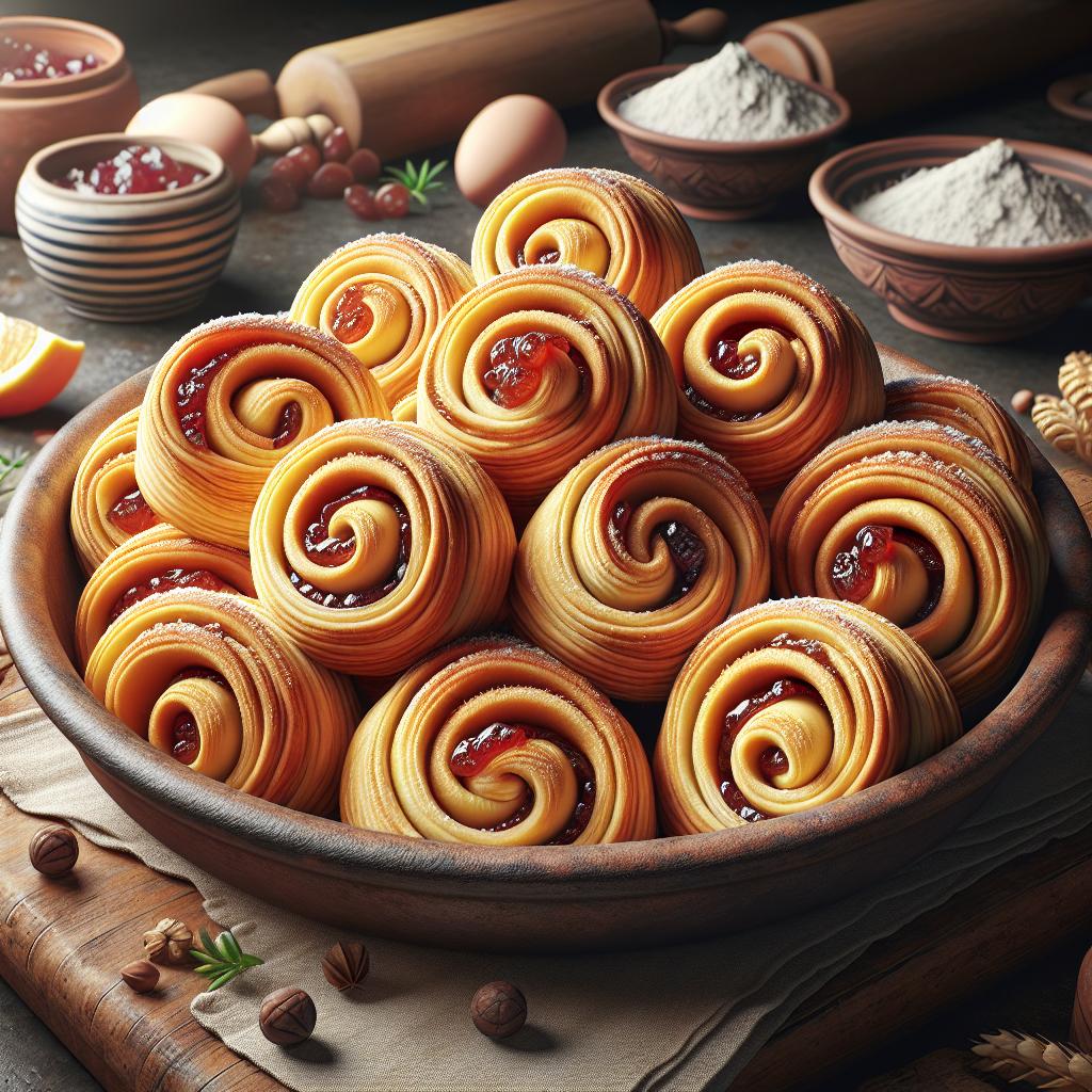 Rollitos de mermelada