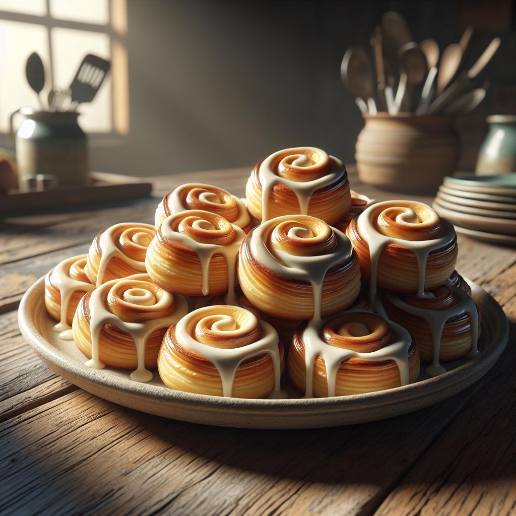Girelas danesas con crema