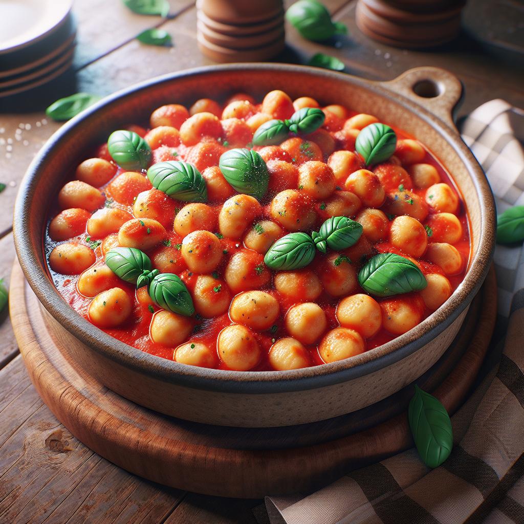 Ñoquis al tomate