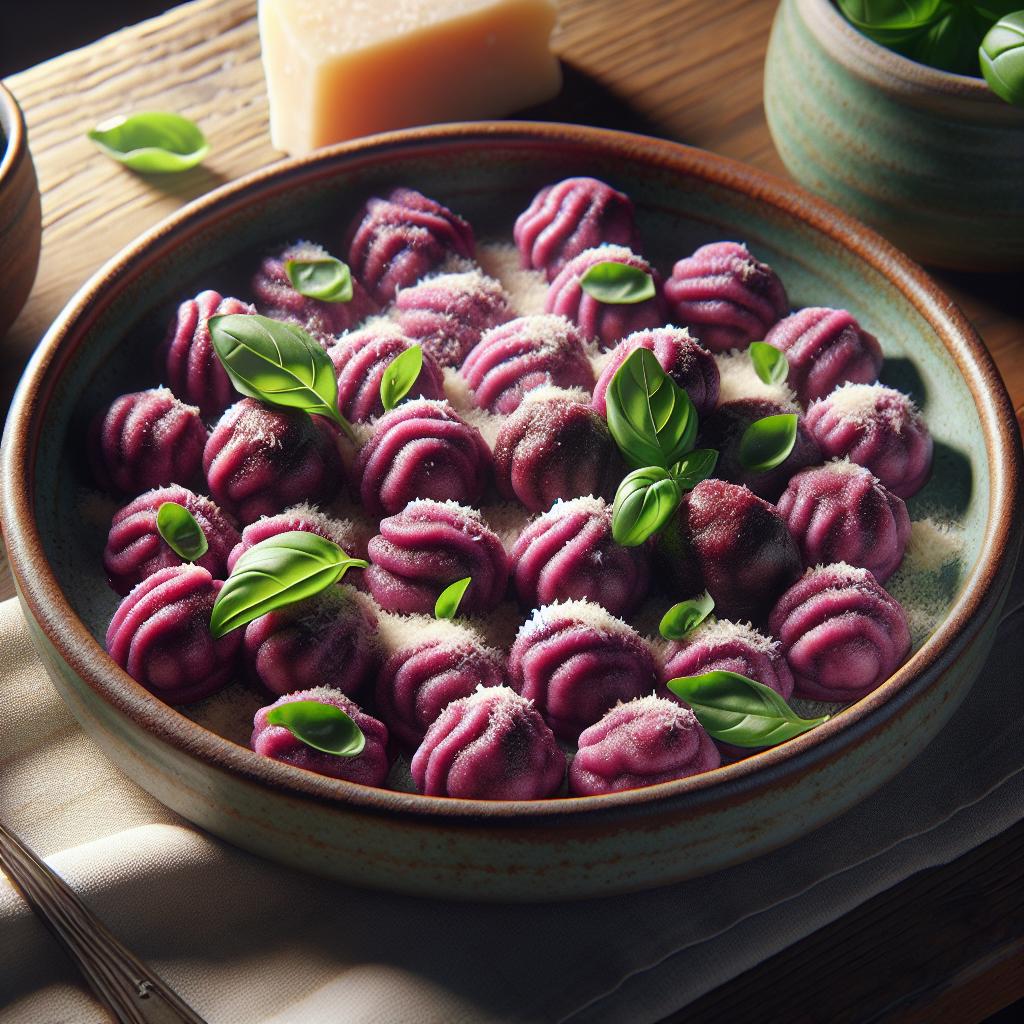 Gnocchi de remolacha