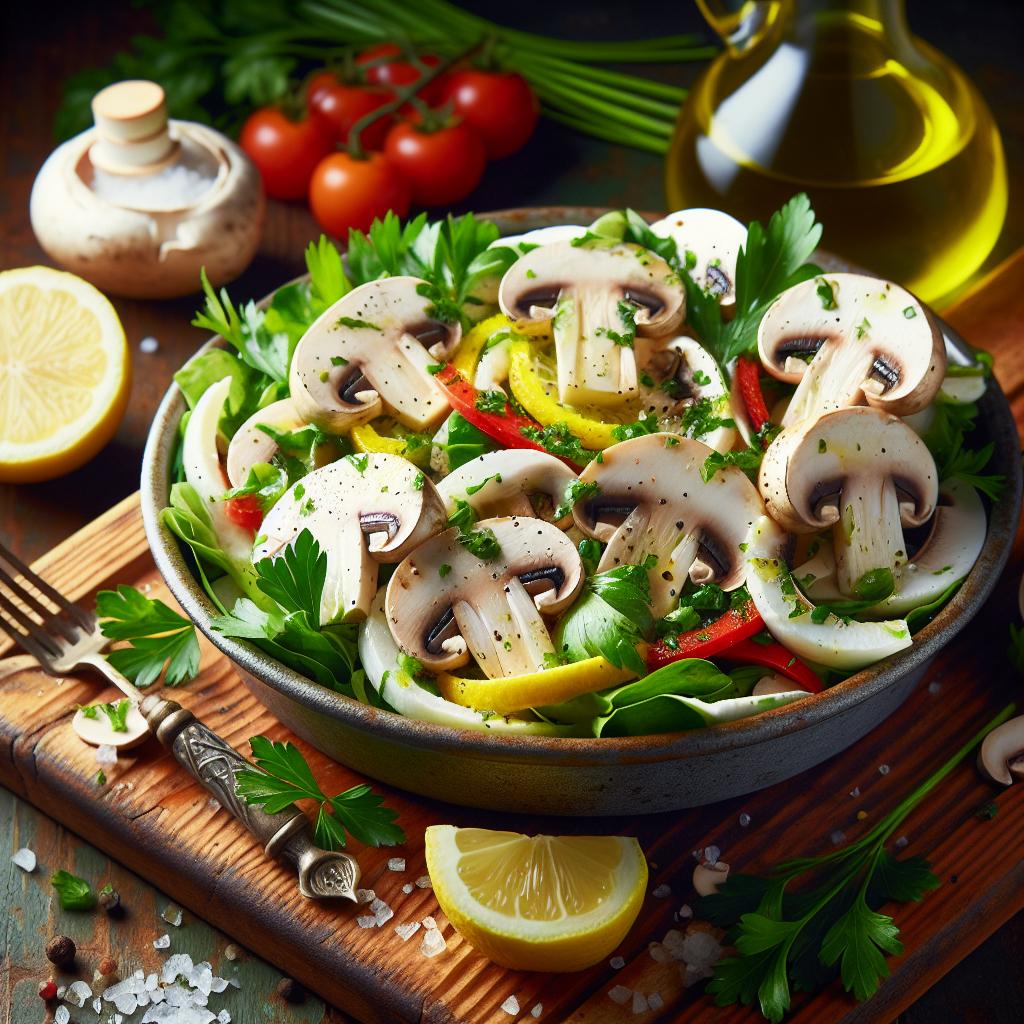 Ensalada de champiñones