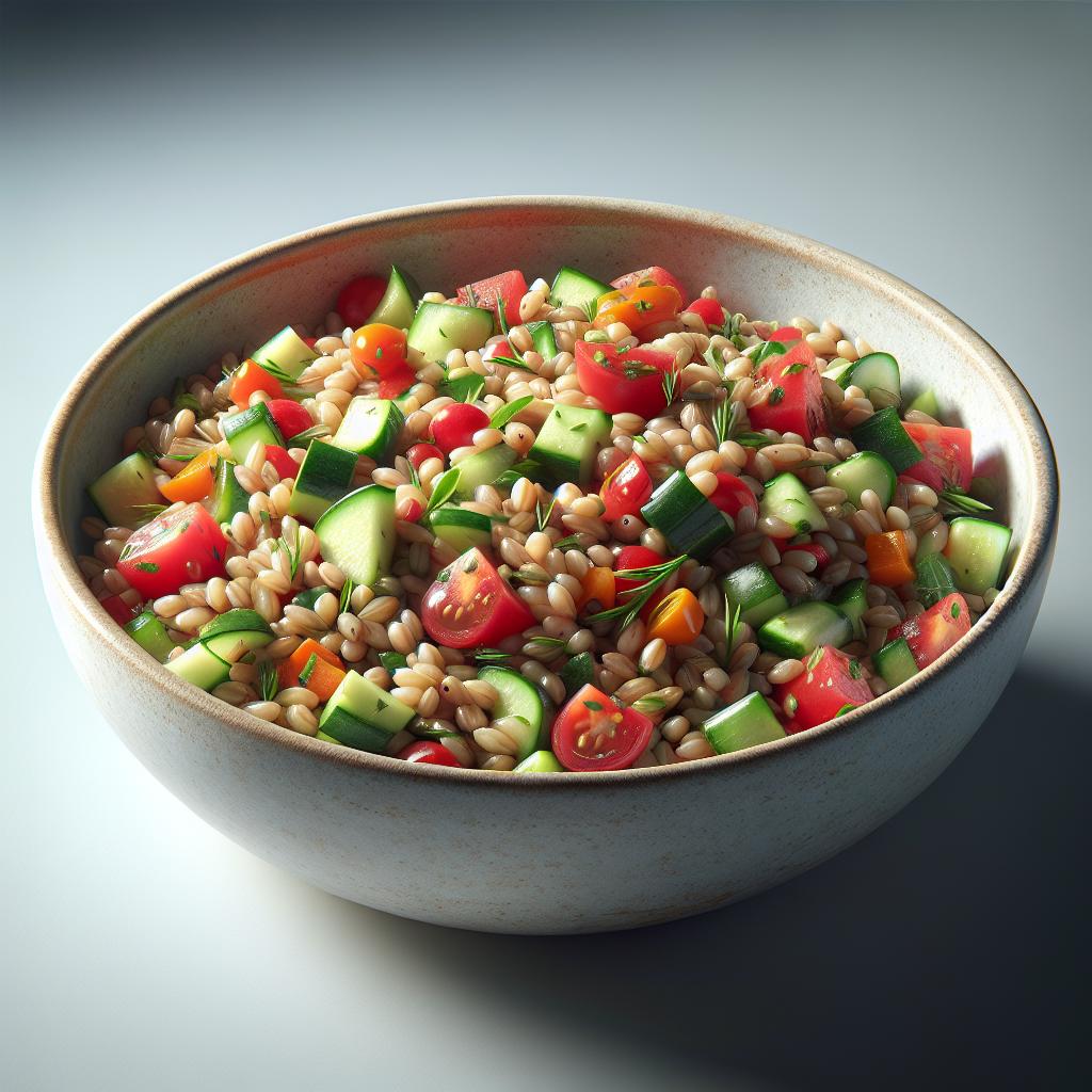 Ensalada de espelta con verduras