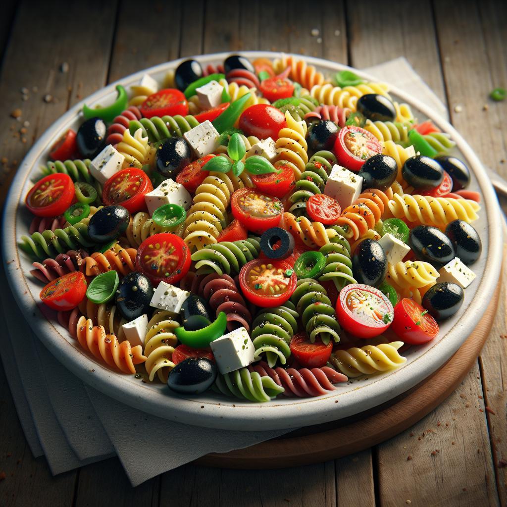 Ensalada de pasta mediterránea